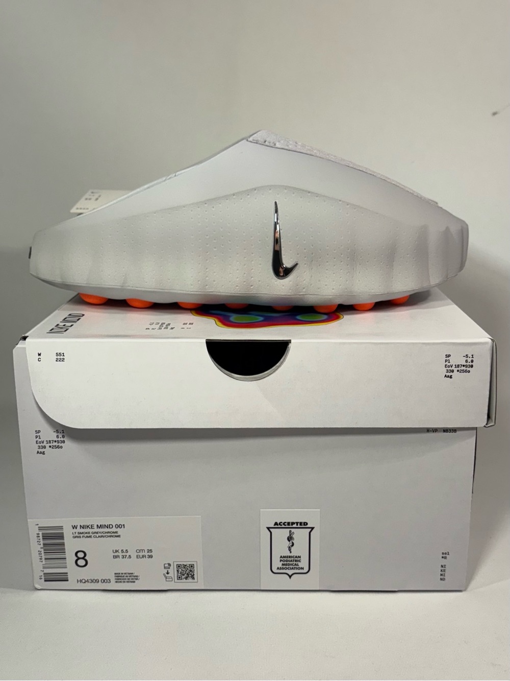 🌿 [BRAND NEW] NIKE MIND 001 SLIDE LIGHT SMOKE GREY WOMENS SHOES SIZE 8 MULES 🌿
